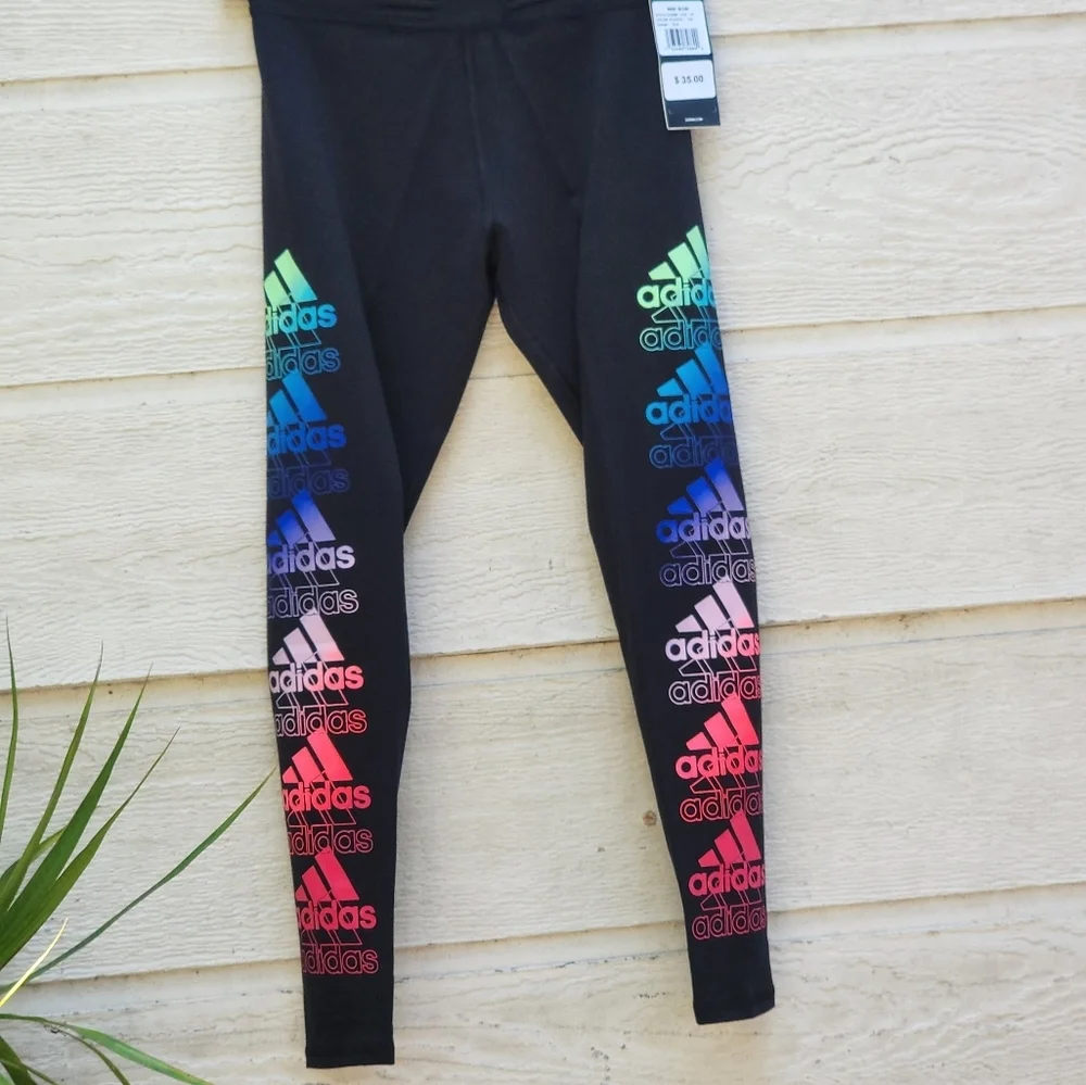 Adidas girl active sport atletic legging tight